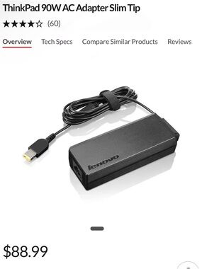 Lenovo ThinkPad 90W AC Adapter Slim Tip Charger 0B46994 OEM NIB